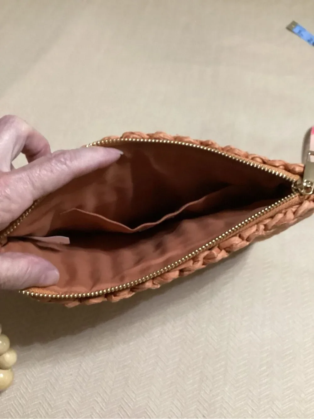 Raffia Clutch